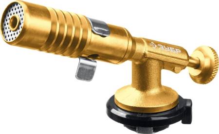 Горелка газовая с пьезоподжигом с цанговым соединением ГРМ-200, 1300С ЗУБР