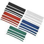 Набор термоусадочных трубок ТТУ 2/1; 4/2; 6/3; 8/4 20х8см (Ж; С; К; Ч; Б;) IEK UDRS-D2-D8-10-2
