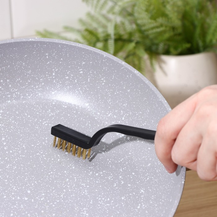 Набор щеток 3шт:латунная,стальная,нейлоновая