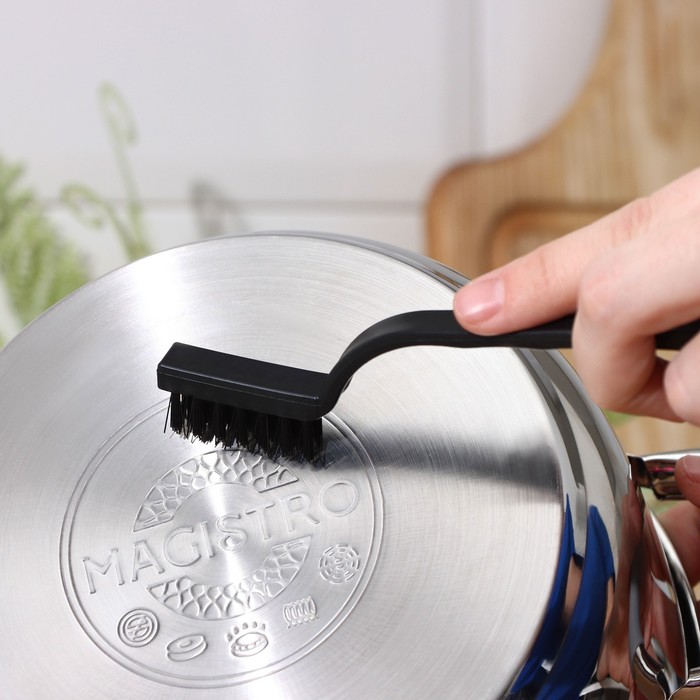 Набор щеток 3шт:латунная,стальная,нейлоновая