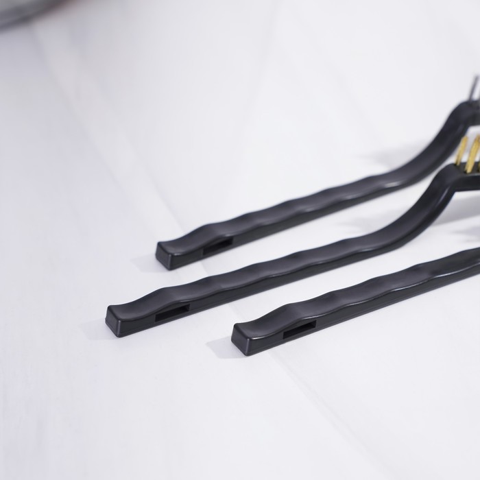 Набор щеток 3шт:латунная,стальная,нейлоновая