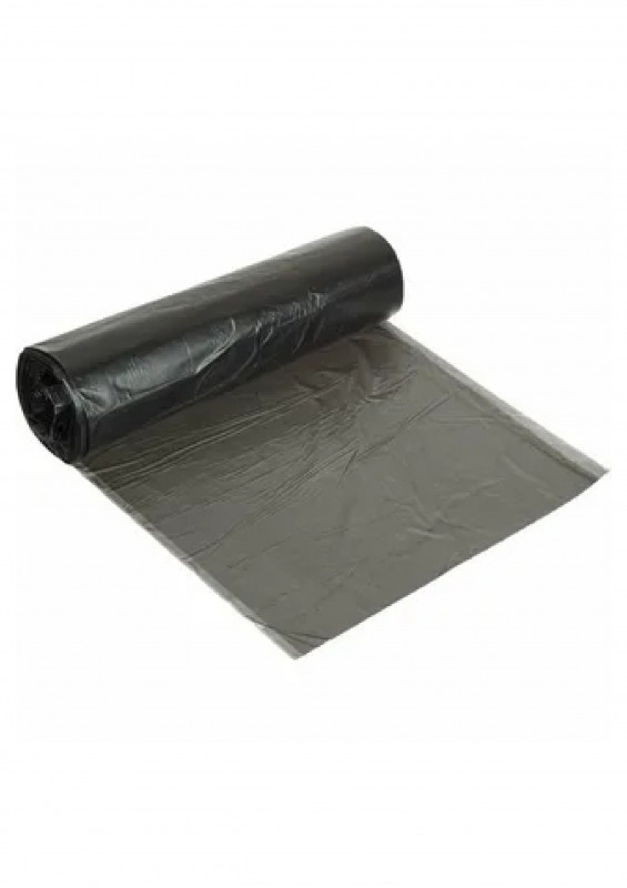 Мешки для мусора ПНД Ромашка 50х60-8 30л черные ПРЕМИУМ