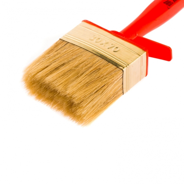 Кисть-ракля натуральная щетина пластмассовая ручка 30х70