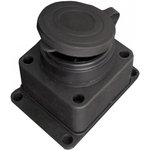 Колодка 1-гнездо IP44 16А 250В с заглушками каучук UNIVersal