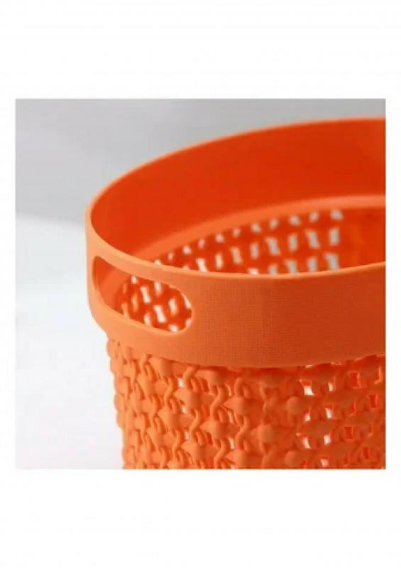 Корзинка пластиковая для мелочей с ручками, 16х11х12см, цвет микс