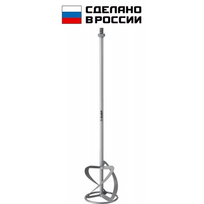 Миксер-насадка резьба М14 120мм для тяжелых растворов ЗУБР