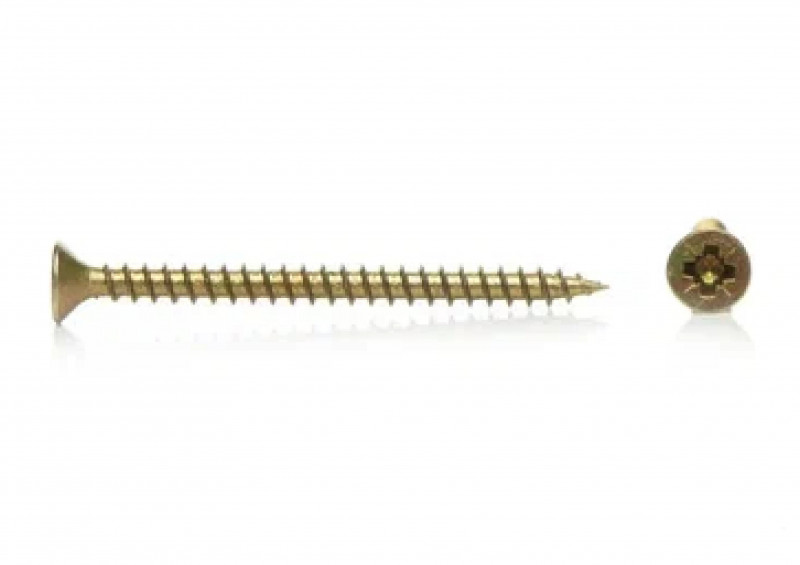 Саморез универсальный желтый цинк 4х30