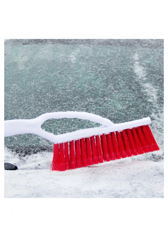 Щетка авто со скребком телескопическая 90-120см Skyway